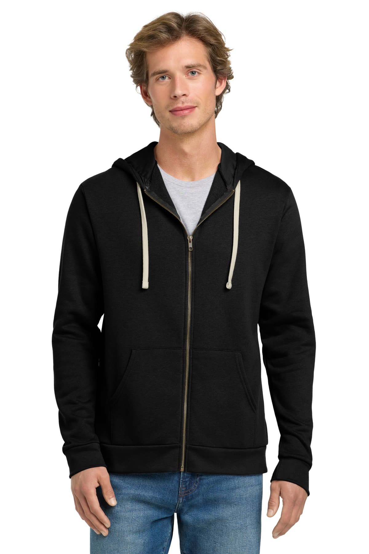 Next Level Apparel ® Adult Santa Barbara Zip Hoodie. NL9602 thumbnail 2