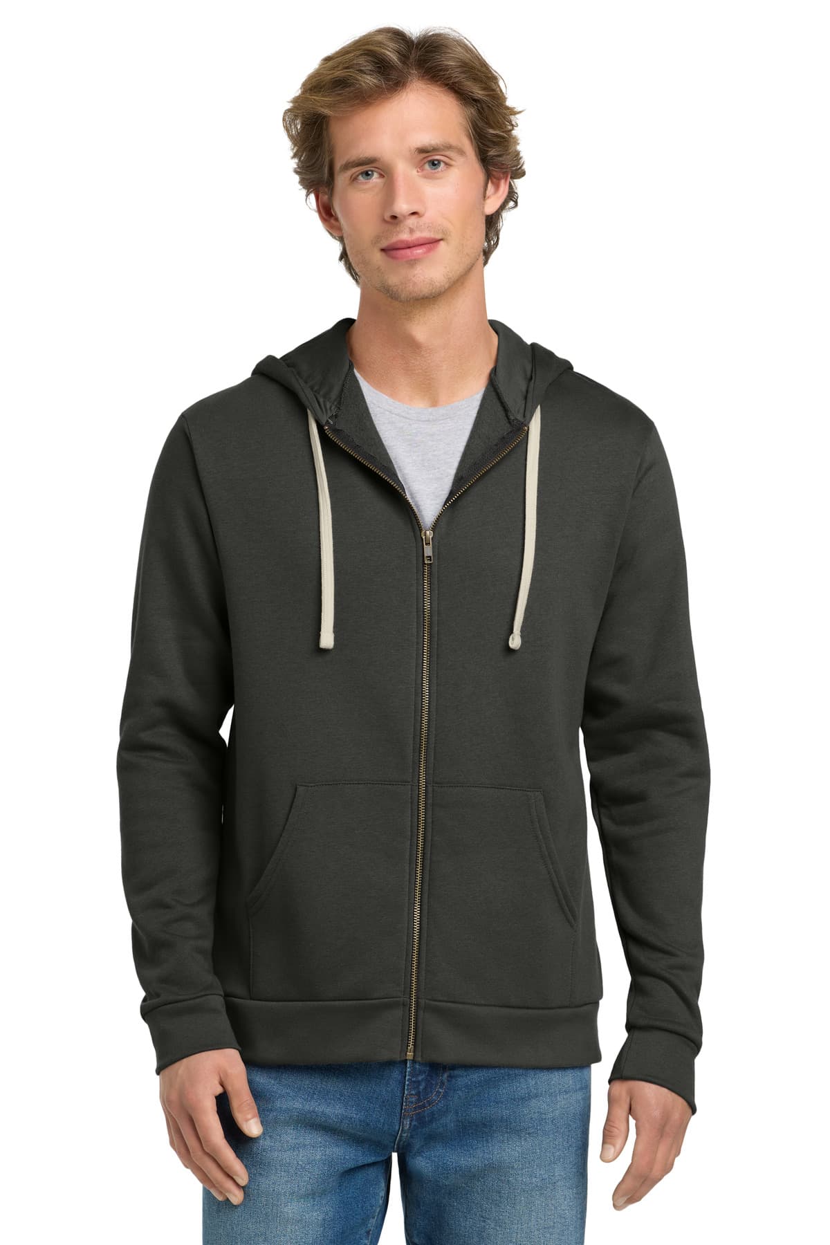 Next Level Apparel ® Adult Santa Barbara Zip Hoodie. NL9602 thumbnail 3