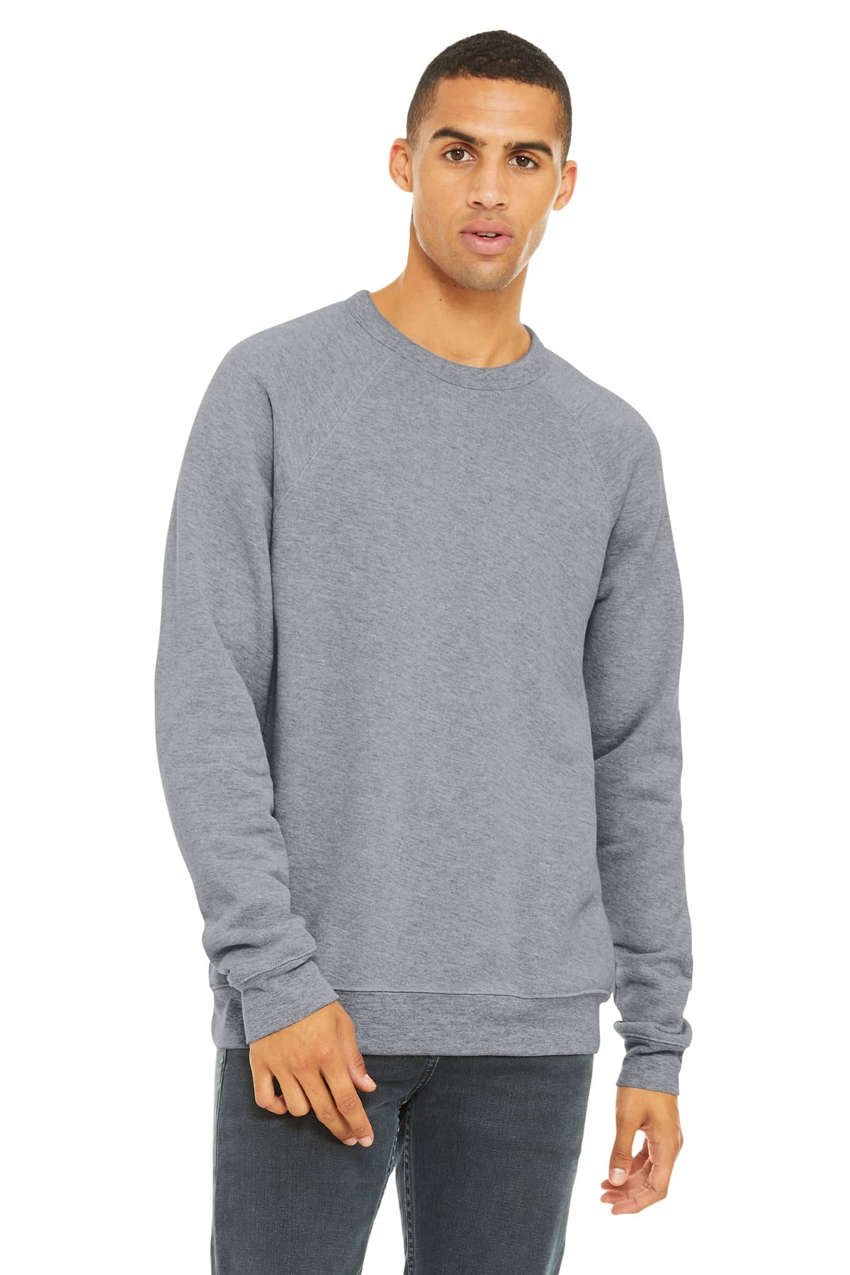 BELLA+CANVAS ® Unisex Sponge Fleece Raglan Sweatshirt. BC3901 thumbnail 2