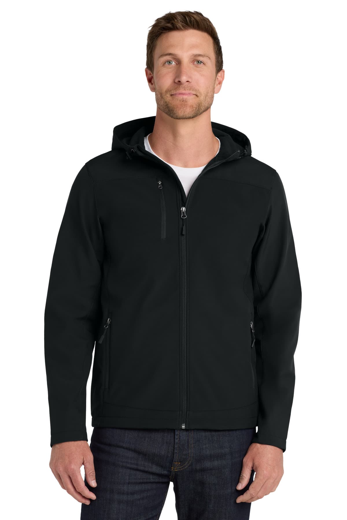 Port Authority ® Hooded Core Soft Shell Jacket. J335 thumbnail 5