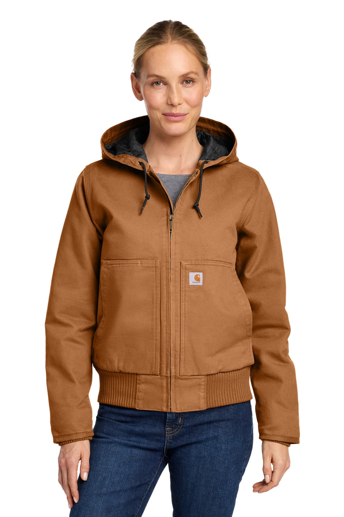 Carhartt ® Women's Washed Duck Active Jac. CT104053 thumbnail 3