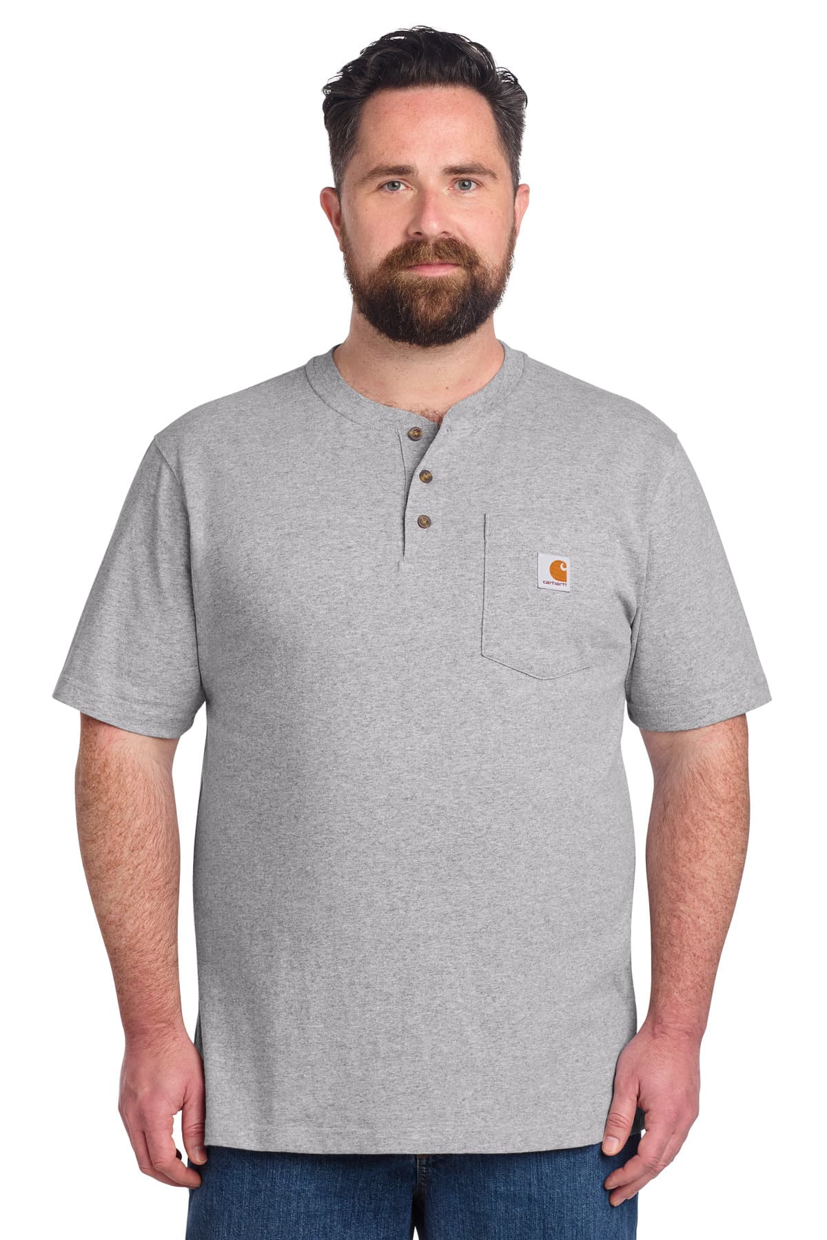Carhartt ® Short Sleeve Henley T-Shirt CTK84 thumbnail 4