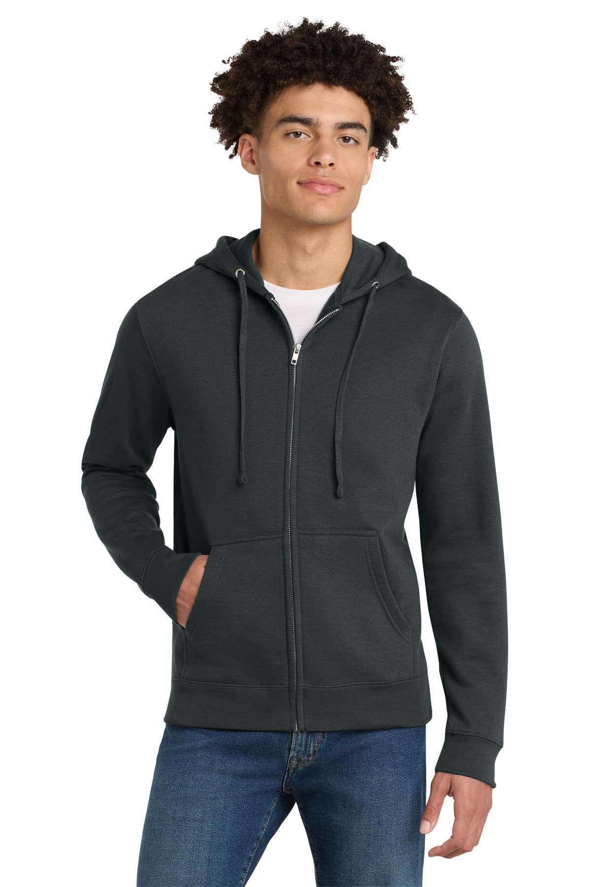 District ® V.I.T.  Fleece Full-Zip Hoodie DT6102 thumbnail 3