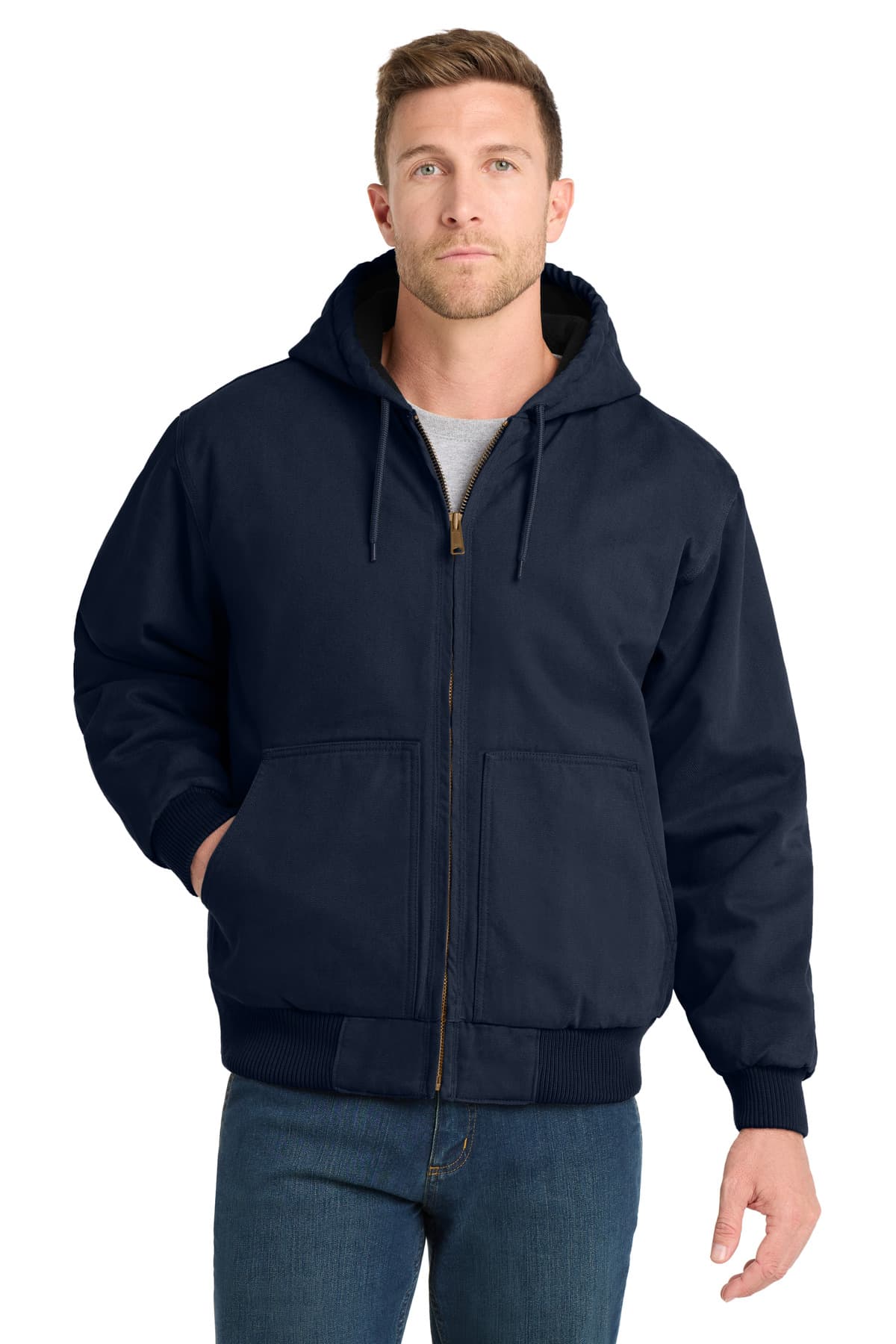 CornerStone ® Washed Duck Cloth Insulated Hooded Work Jacket. CSJ41 thumbnail 4