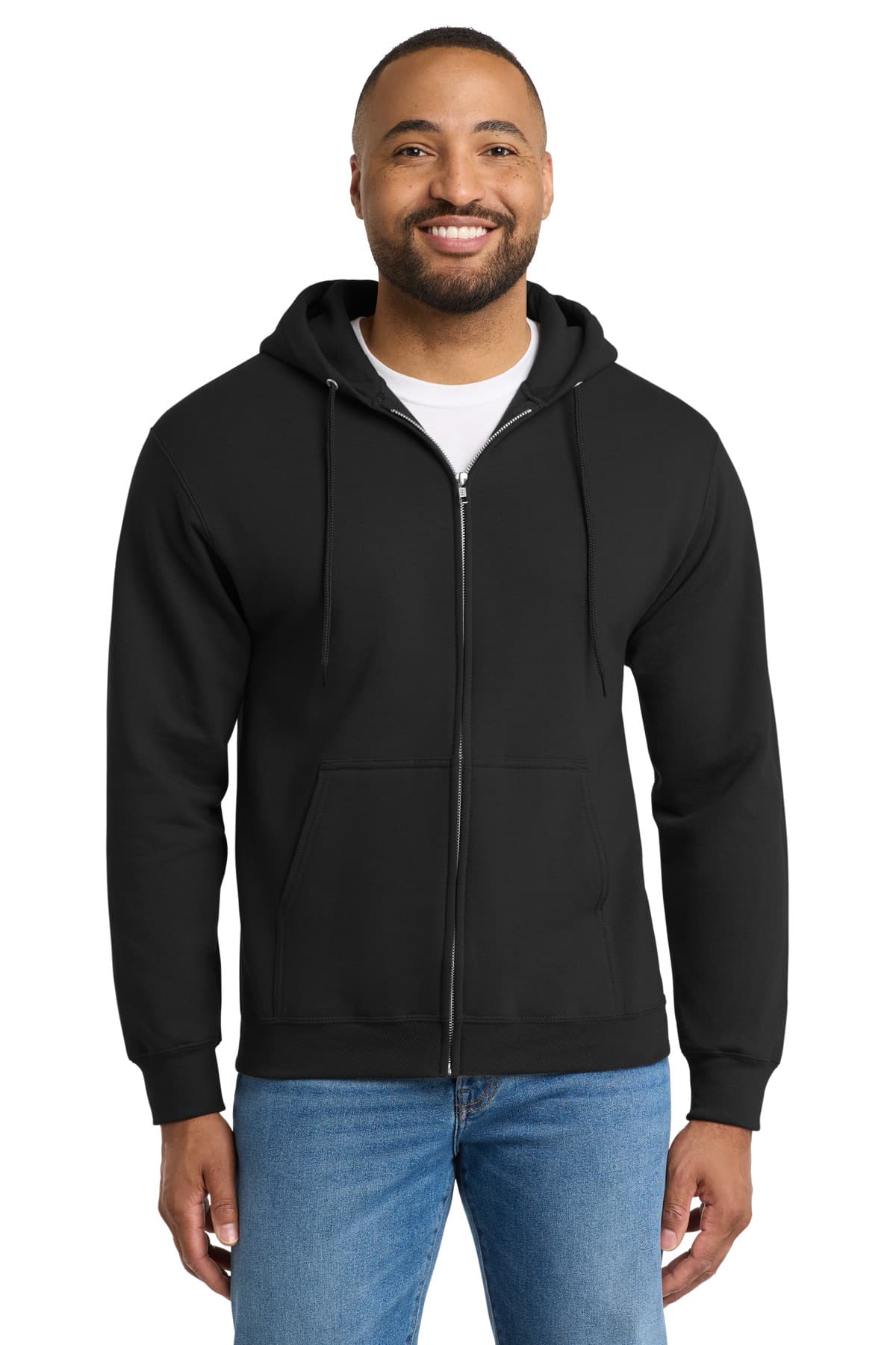 Port & Co  Tall Essential Fleece Full-Zip Hooded Sweatshirt. PC90ZHT thumbnail 4