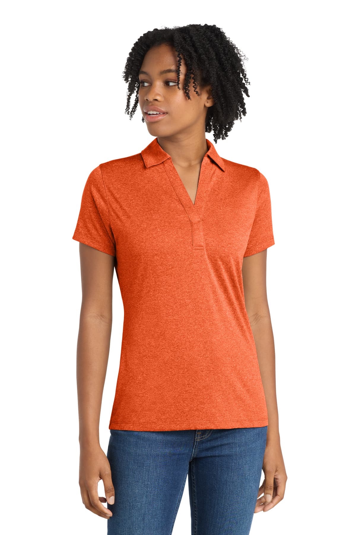 Sport-Tek ® Women's Heather Contender Polo. LST660 thumbnail 4