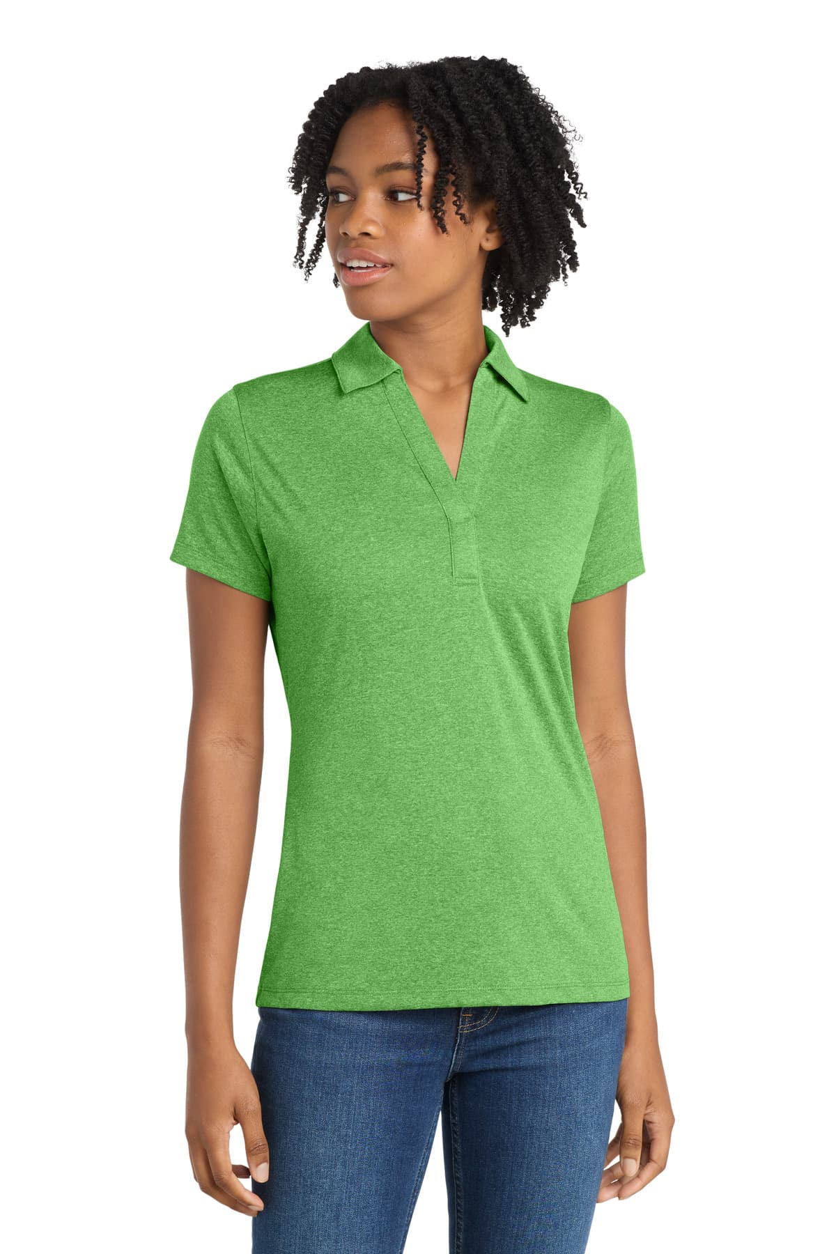 Sport-Tek ® Women's Heather Contender™ Polo. LST660 thumbnail 4