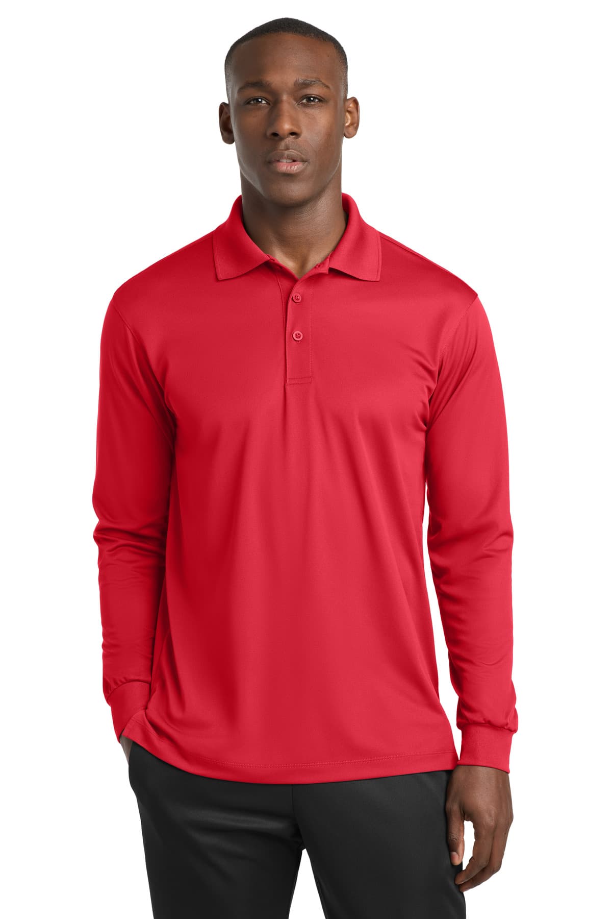 Sport-Tek ® Long Sleeve Micropique Sport-Wick ® Polo. ST657 thumbnail 4
