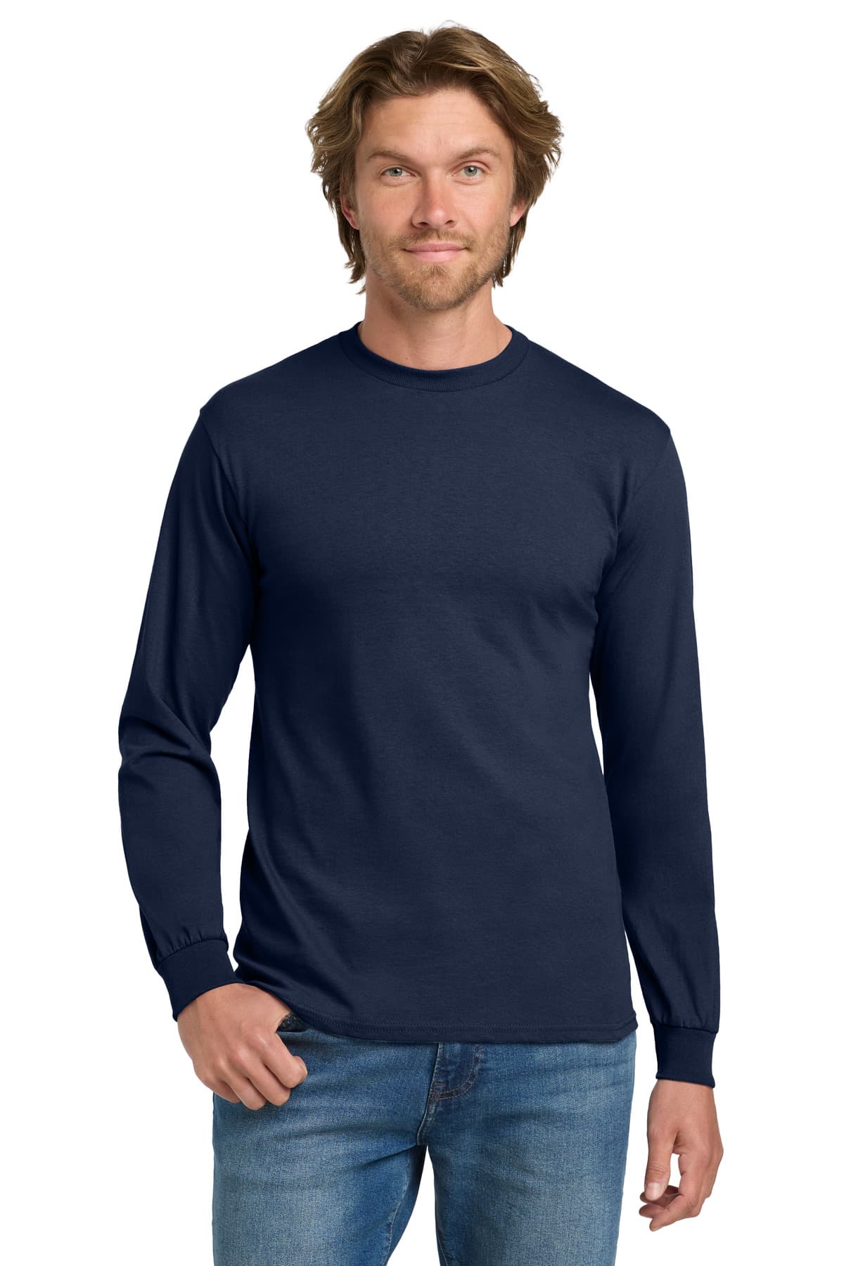 Gildan ® - Heavy Cotton  100% Cotton Long Sleeve T-Shirt. 5400 thumbnail 5