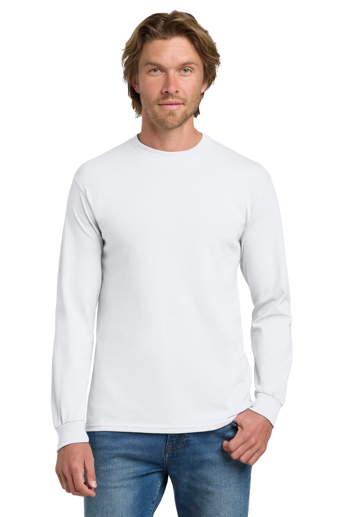 Gildan ® - Heavy Cotton  100% Cotton Long Sleeve T-Shirt. 5400 thumbnail 2