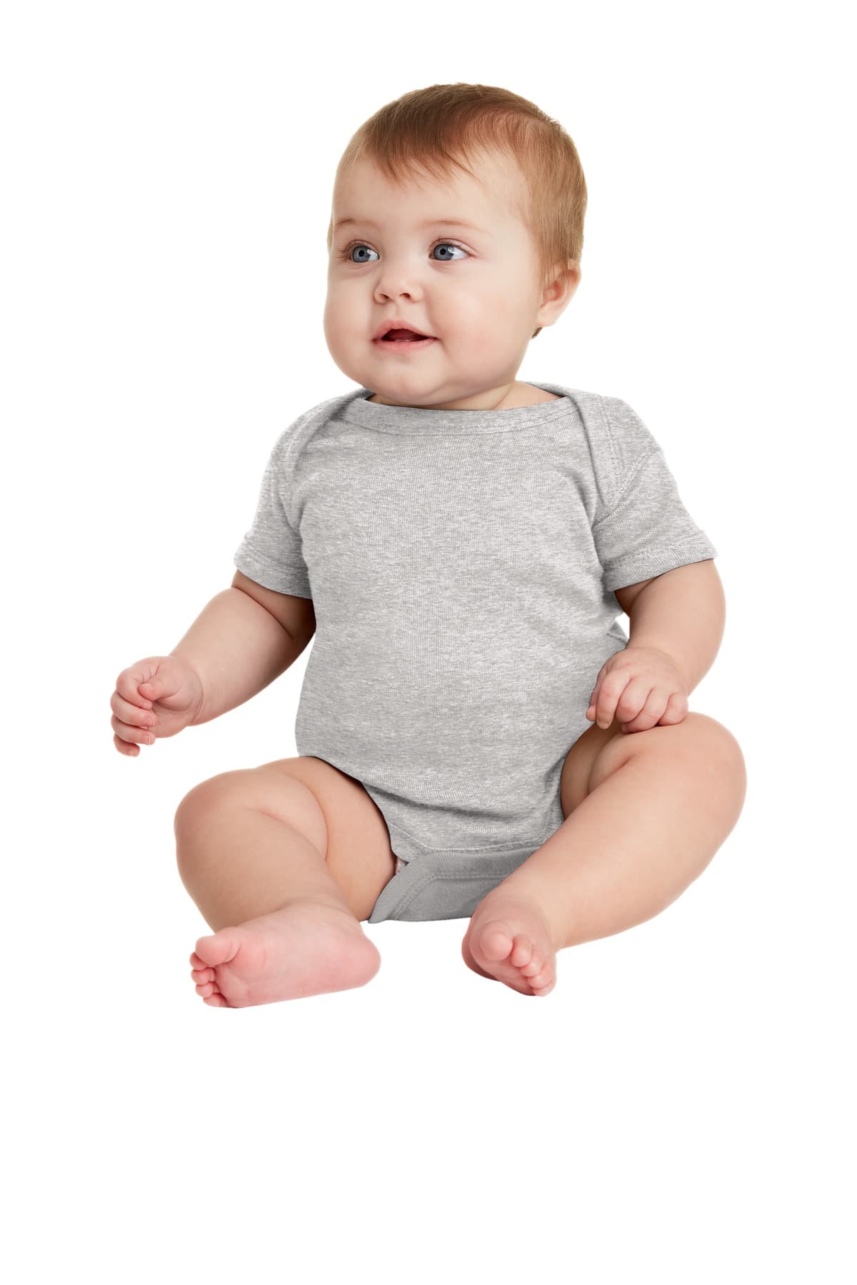 Rabbit Skins  Infant Short Sleeve Baby Rib Bodysuit. RS4400 thumbnail 5