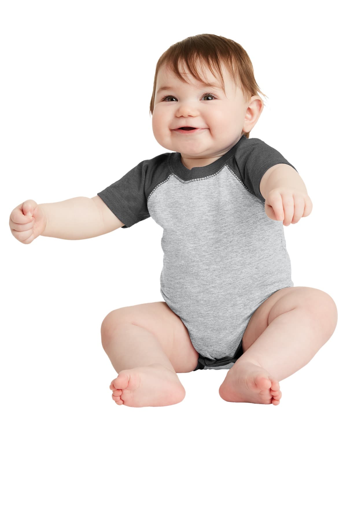 Rabbit Skins  Infant Baseball Fine Jersey Bodysuit. RS4430 thumbnail 5