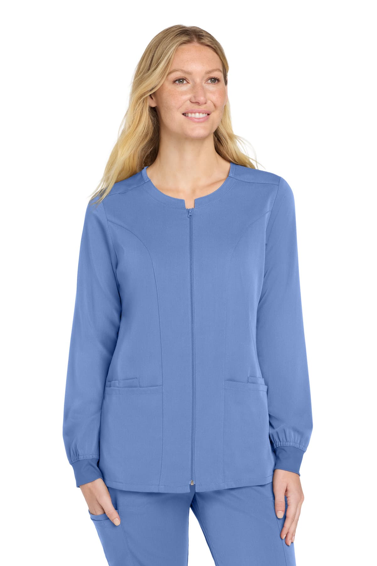 Wink ® Women's Premiere Flex  Full-Zip Scrub Jacket WW4088 thumbnail 3