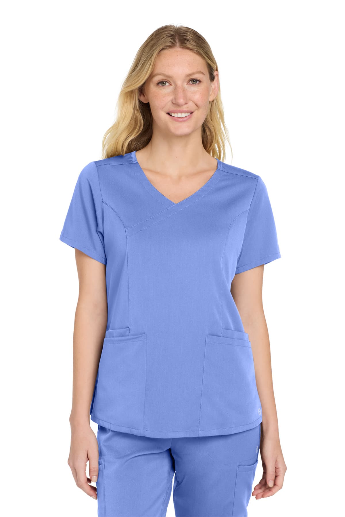 Wink ® Women's Premiere Flex  Mock Wrap Top WW4268 thumbnail 3