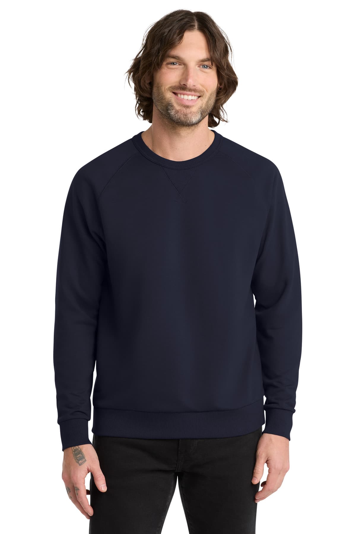 Allmade ® Unisex Organic French Terry Crewneck Sweatshirt AL4004 thumbnail 4