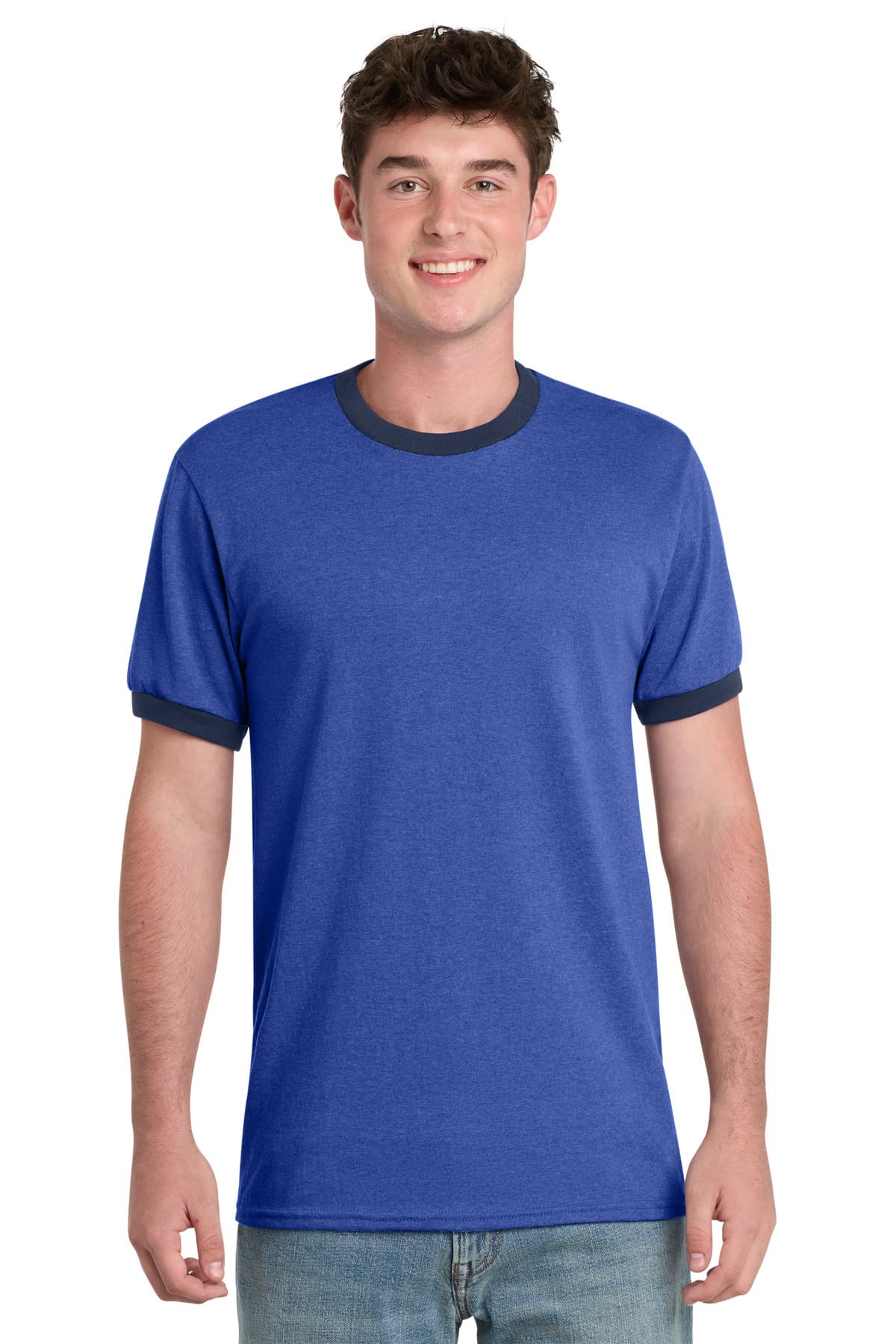 Port & Co  Core Cotton Ringer Tee. PC54R thumbnail 5