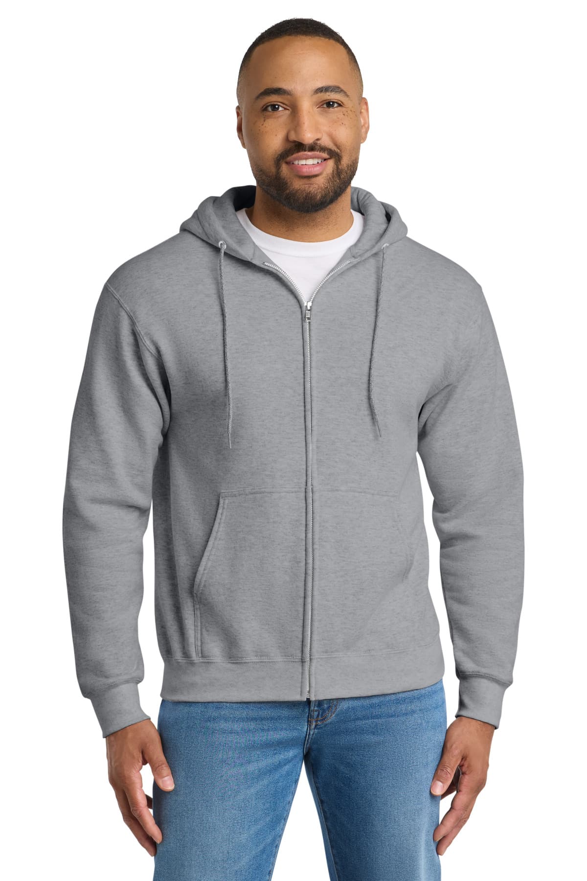 Port & Co  Essential Fleece Full-Zip Hooded Sweatshirt. PC90ZH thumbnail 2
