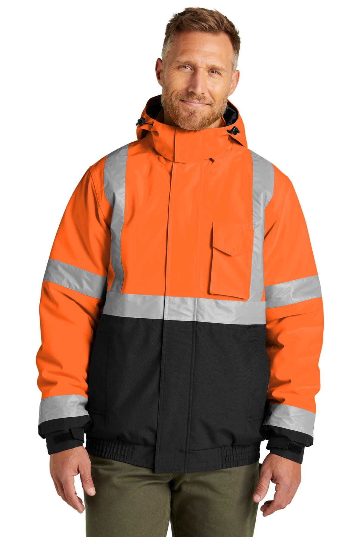 CornerStone ® ANSI 107 Class 3 Economy Waterproof Insulated Bomber Jacket CSJ500 thumbnail 2