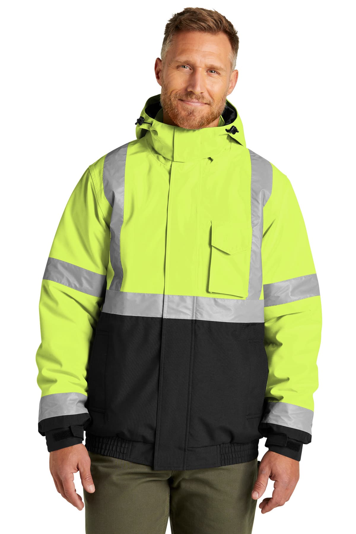 CornerStone ® ANSI 107 Class 3 Economy Waterproof Insulated Bomber Jacket CSJ500 thumbnail 3