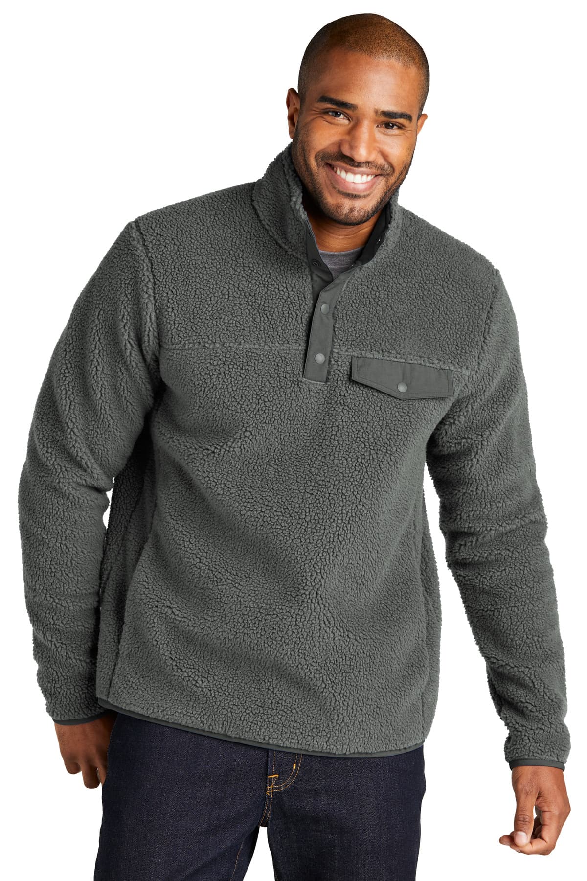 Port Authority ® Camp Fleece Snap Pullover F140 thumbnail 5