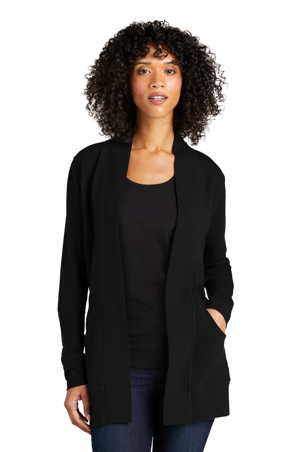 Port Authority ® Women's Microterry Cardigan LK825 thumbnail 4