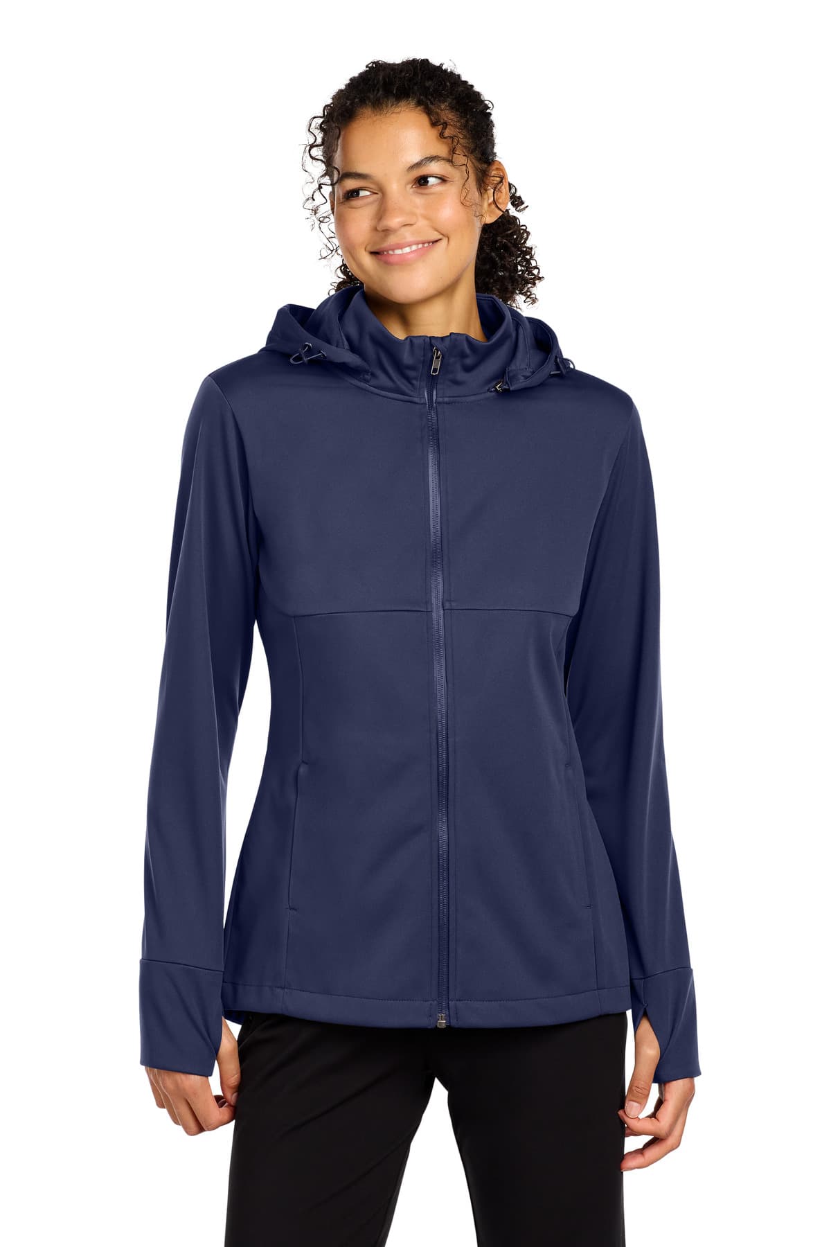 Sport-Tek ® Women's Hooded Soft Shell Jacket LST980 thumbnail 4