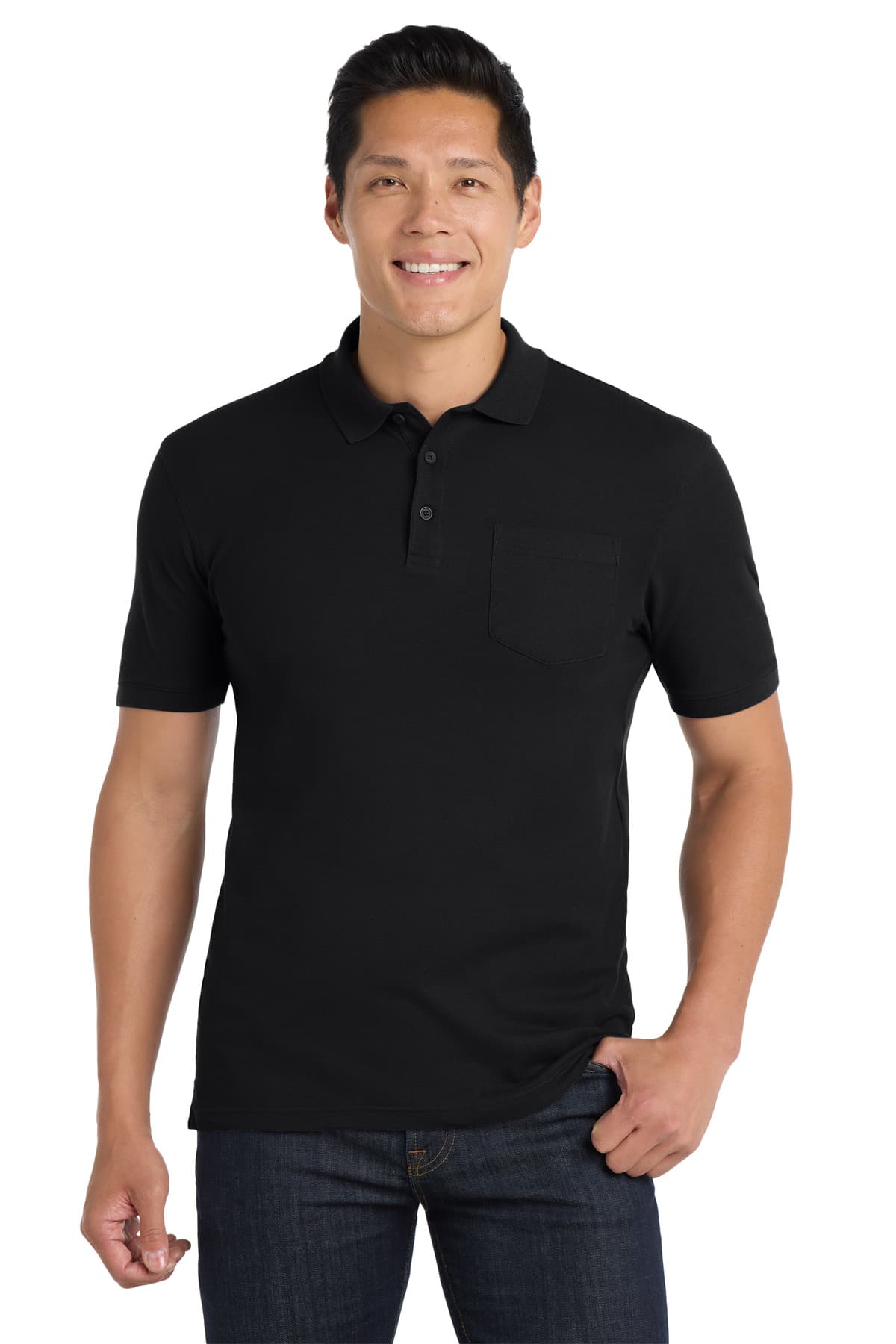 Port Authority ® Core Classic Pique Pocket Polo. K100P thumbnail 2
