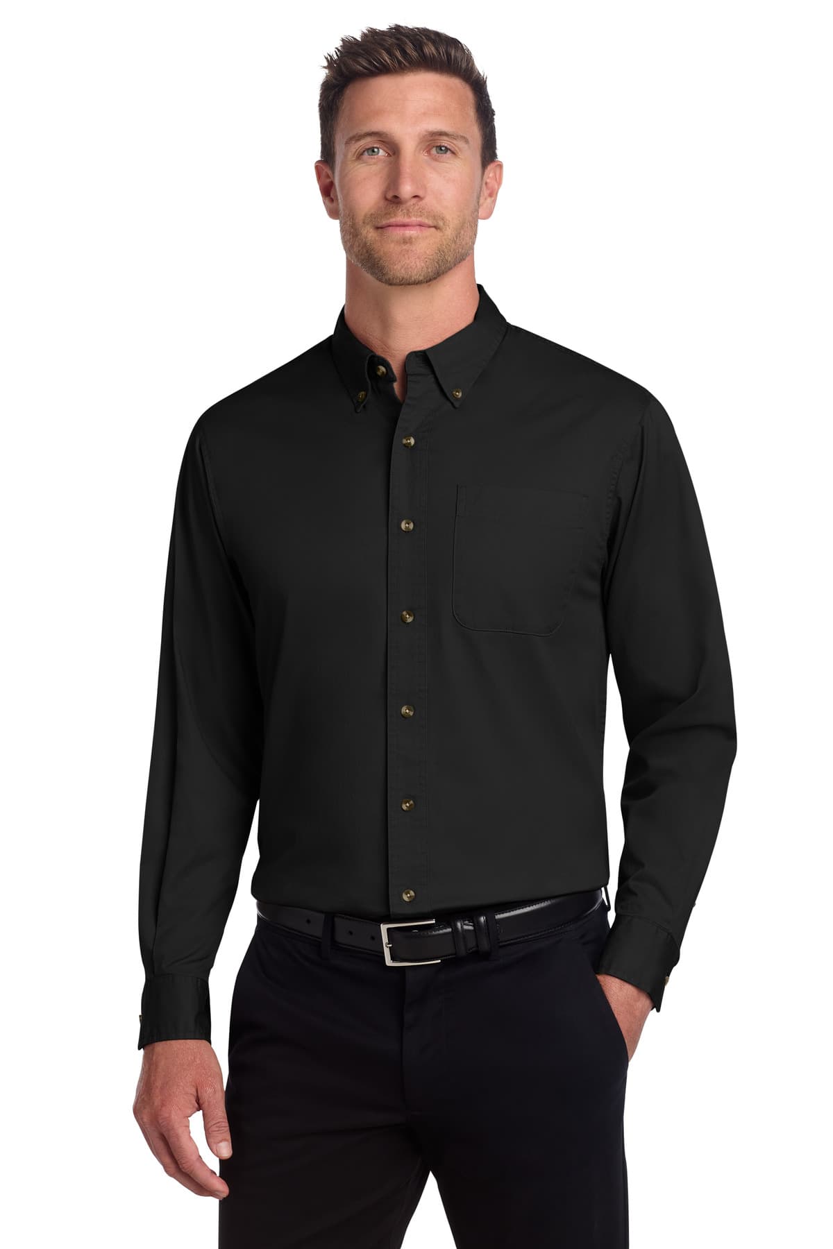 Port Authority ® Long Sleeve Twill Shirt. S600T thumbnail 2