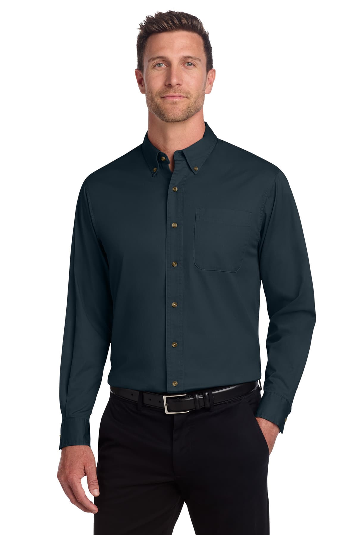 Port Authority ® Tall Long Sleeve Twill Shirt. TLS600T thumbnail 3