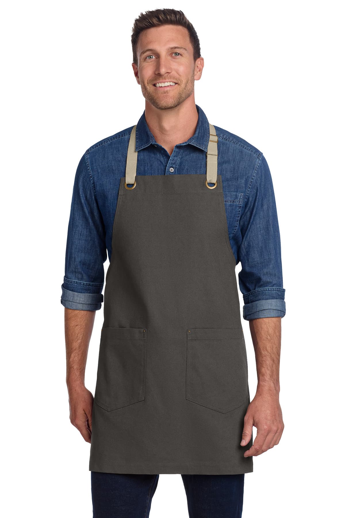 Port Authority ® Canvas Full-Length Two-Pocket Apron A815 thumbnail 3
