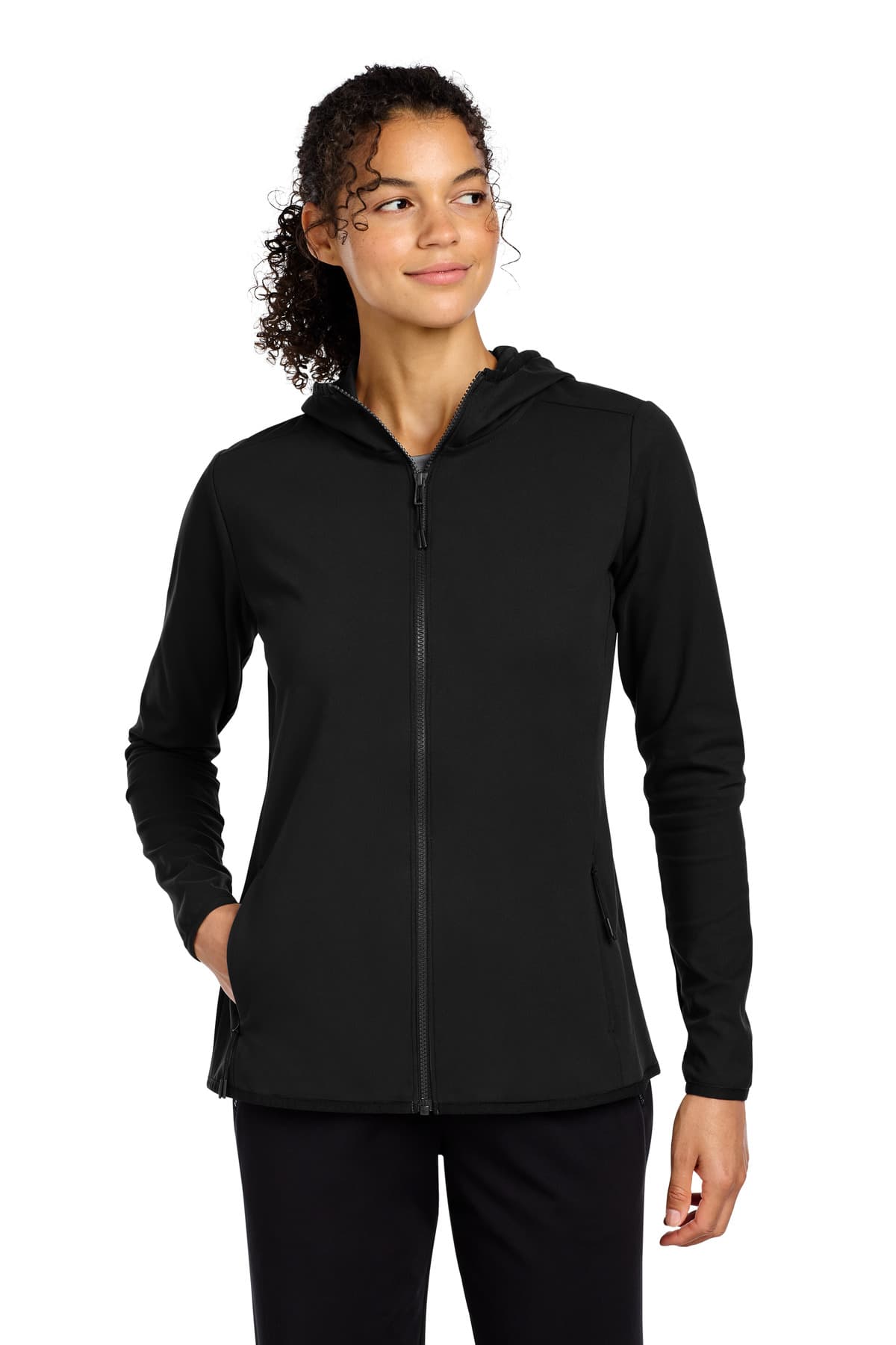 Sport-Tek ® Women's Circuit Hooded Full-Zip LST870 thumbnail 2