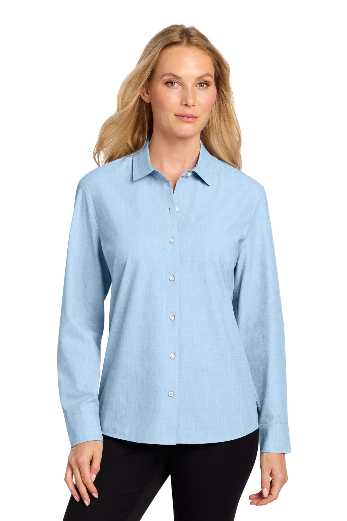 Mercer+Mettle ® Women's Long Sleeve Stretch Woven Shirt MM2001 thumbnail 2