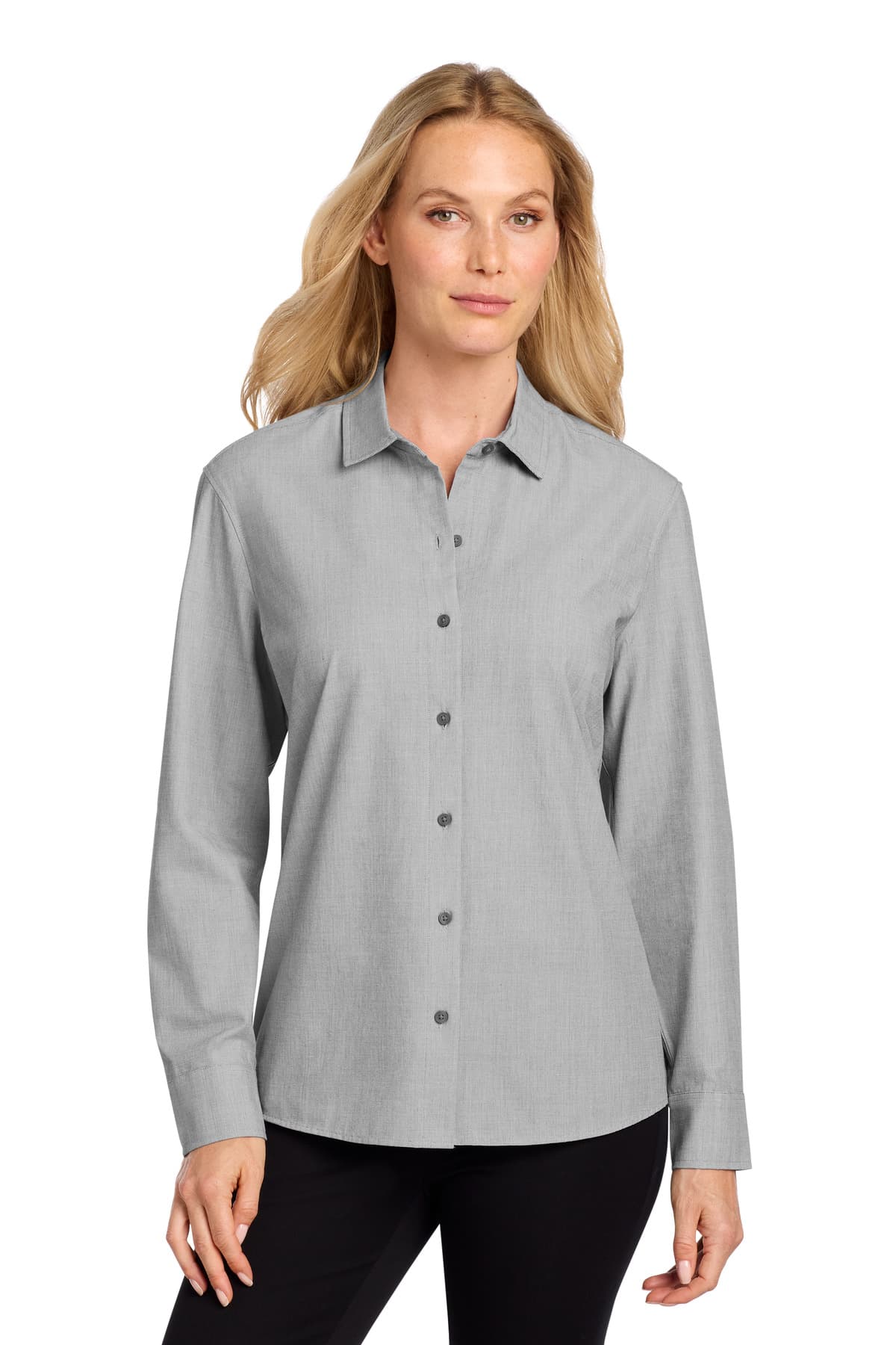 Mercer+Mettle ® Women's Long Sleeve Stretch Woven Shirt MM2001 thumbnail 4