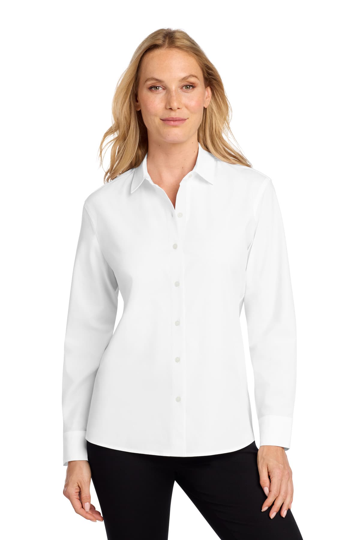 Mercer+Mettle ® Women's Long Sleeve Stretch Woven Shirt MM2001 thumbnail 5