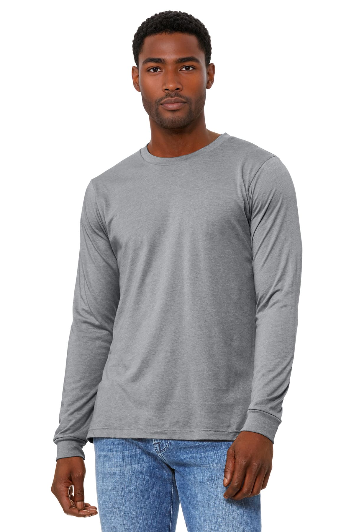 BELLA+CANVAS ® Unisex Heather CVC Long Sleeve Tee BC3501CVC thumbnail 2