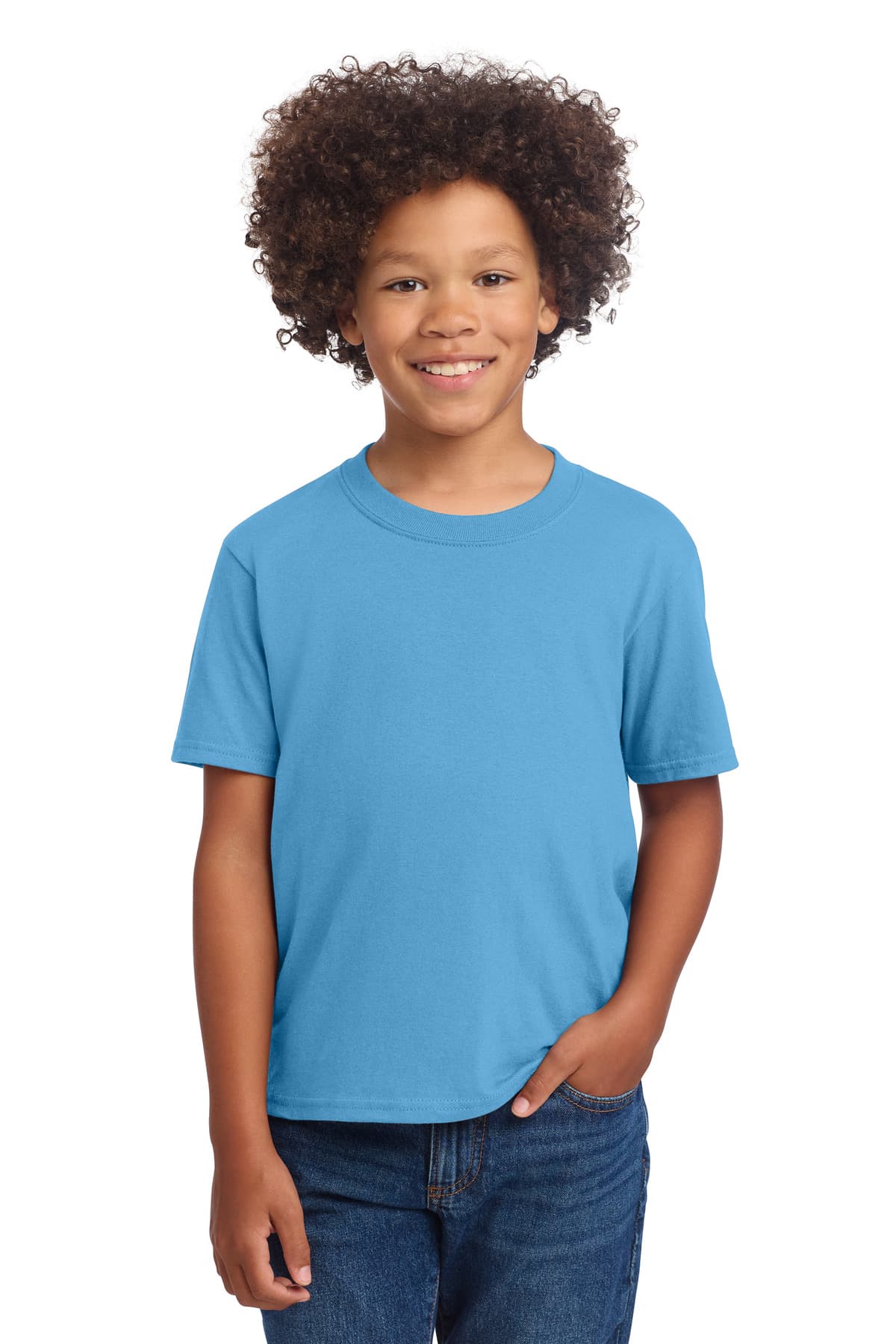 Port & Co  Youth Core Cotton DTG Tee PC54YDTG thumbnail 2