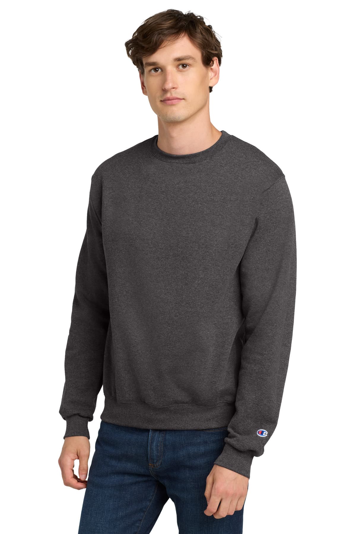 Champion ® Powerblend ® Crewneck Sweatshirt. S6000 thumbnail 3