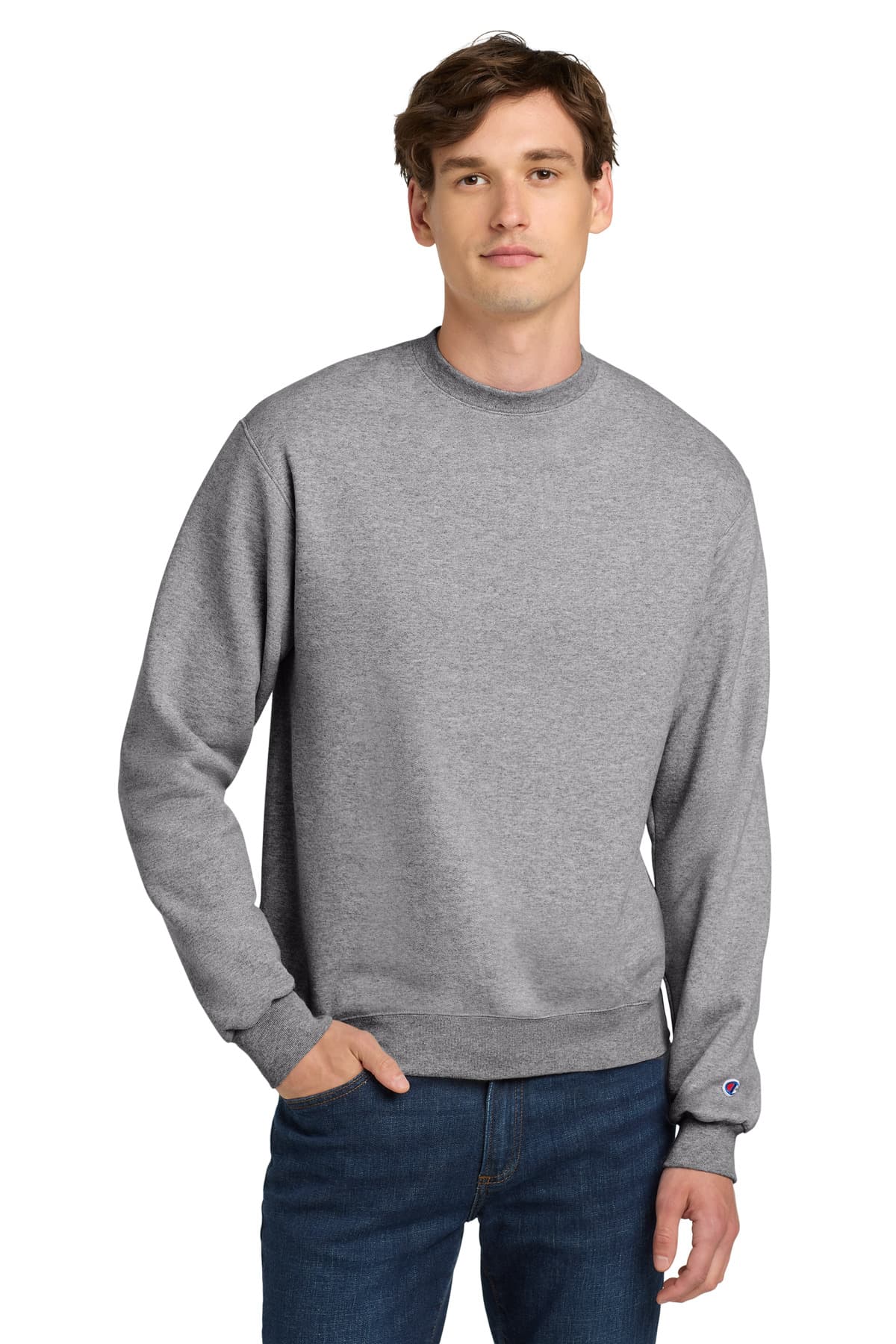 Champion ® Powerblend ® Crewneck Sweatshirt. S6000 thumbnail 4