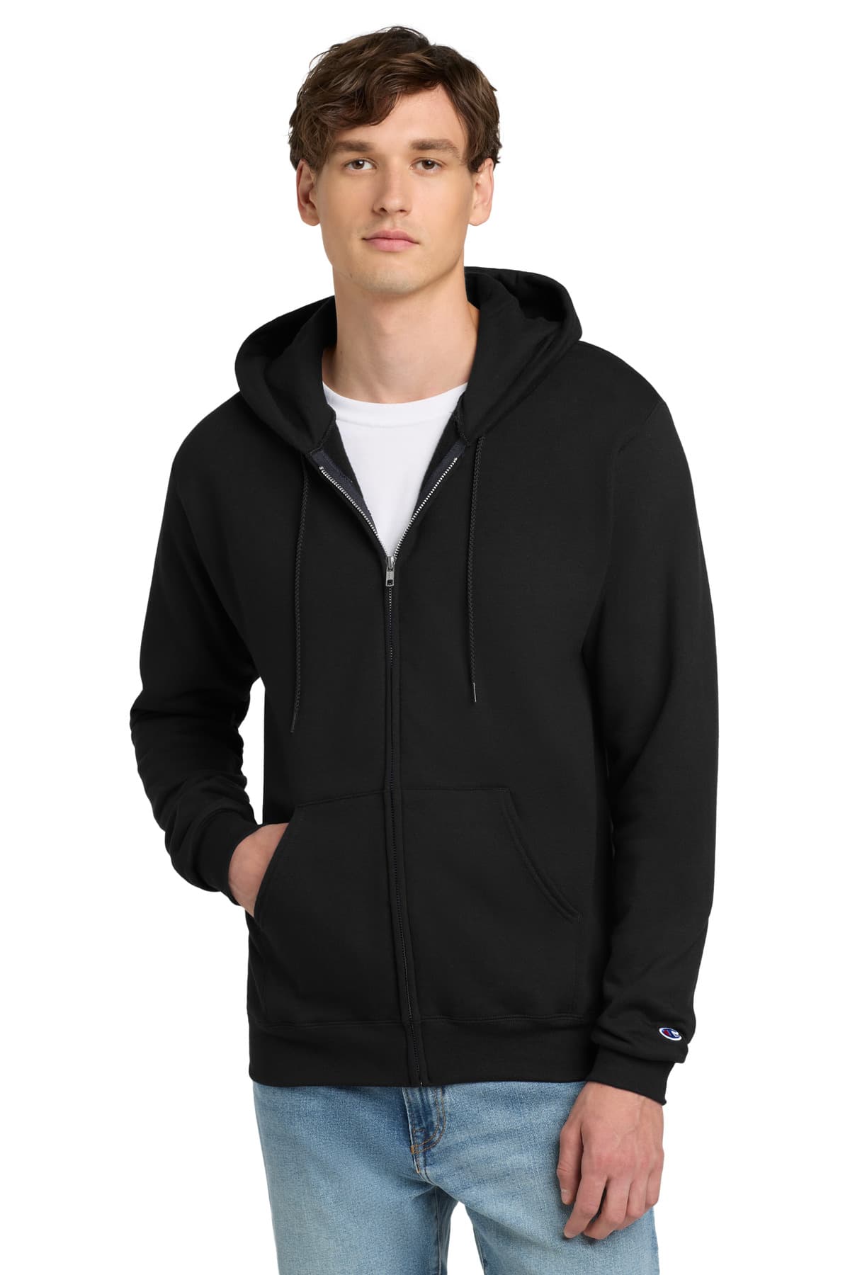 Champion ® Powerblend ® Full-Zip Hoodie. S800 thumbnail 2