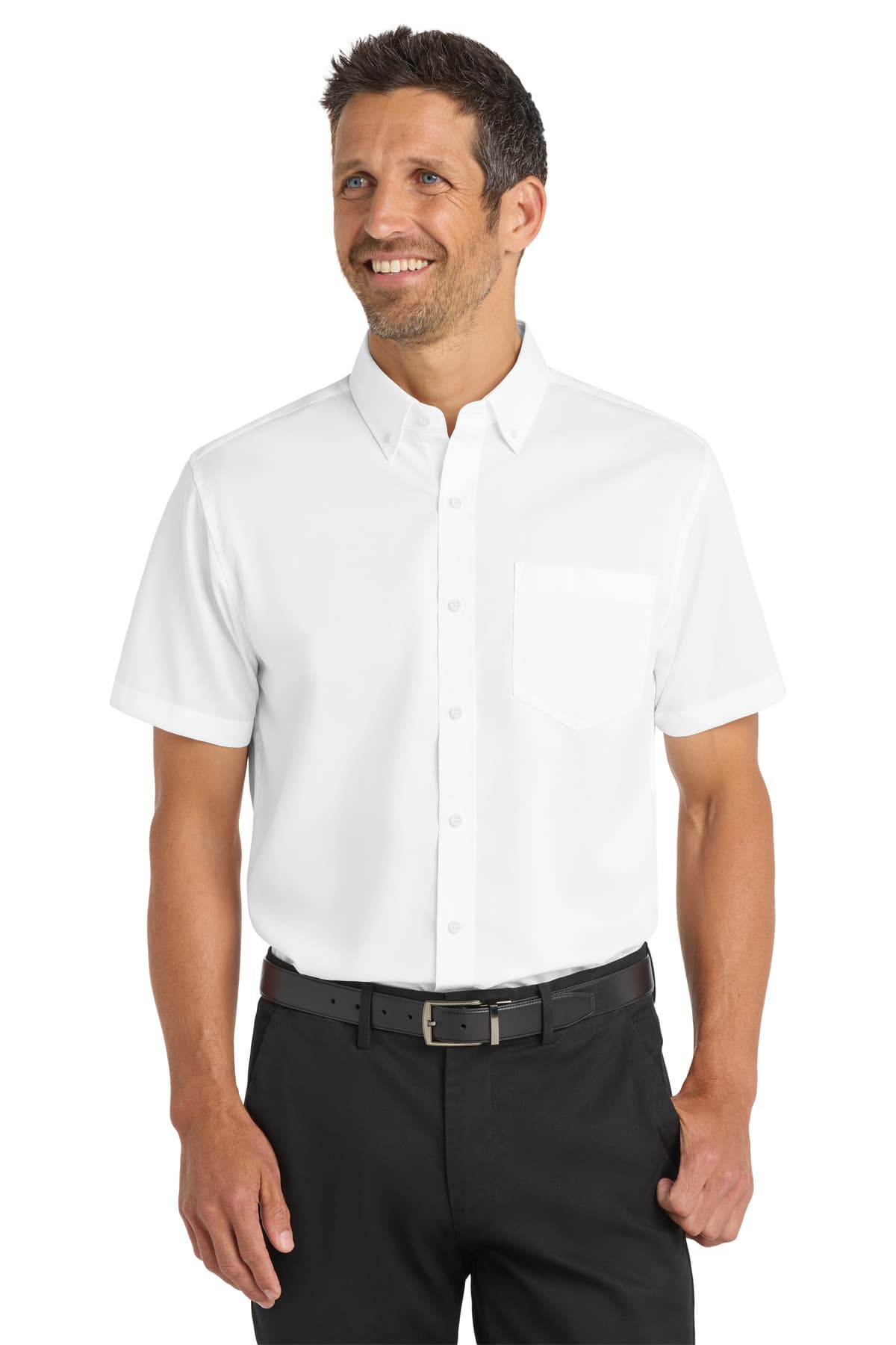 Port Authority ® Short Sleeve SuperPro ™ Twill Shirt. S664 thumbnail 4