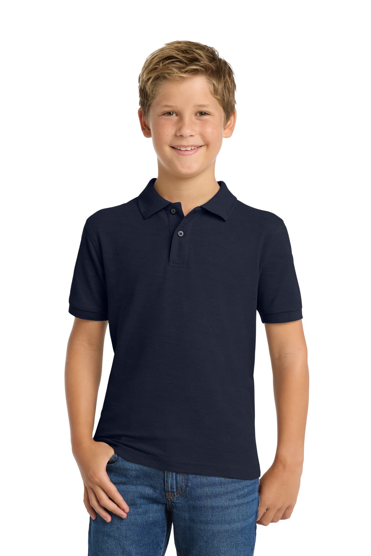 Port Authority ® Youth Silk Touch Polo. Y500 thumbnail 5