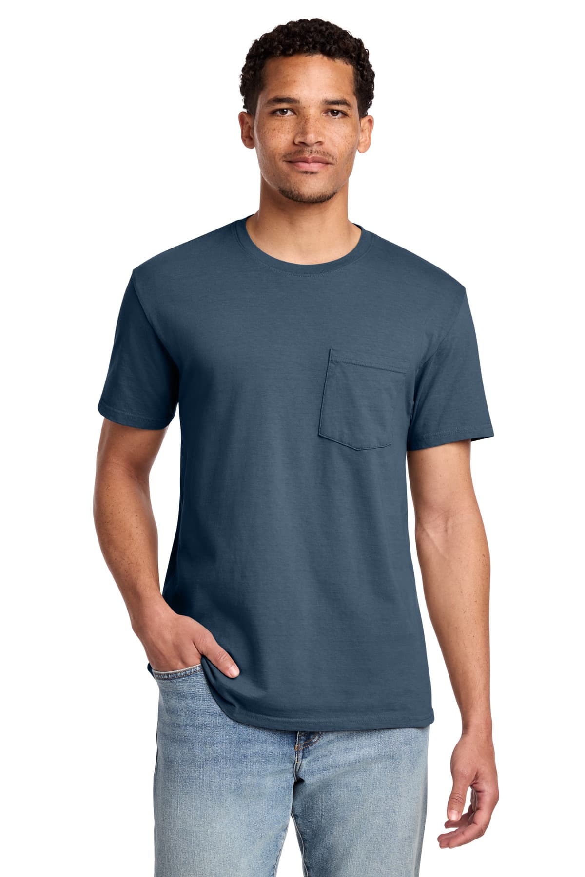 Port & Co  Beach Wash ® Garment-Dyed Pocket Tee. PC099P thumbnail 4