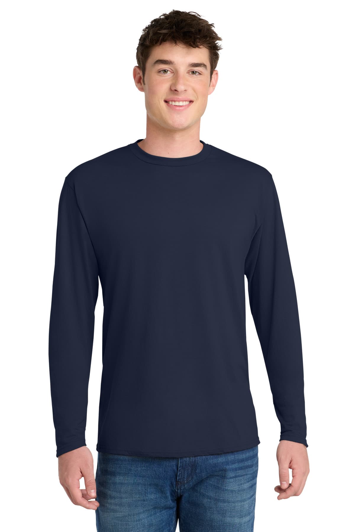 Port & Co  Long Sleeve Performance Blend Tee. PC381LS thumbnail 3