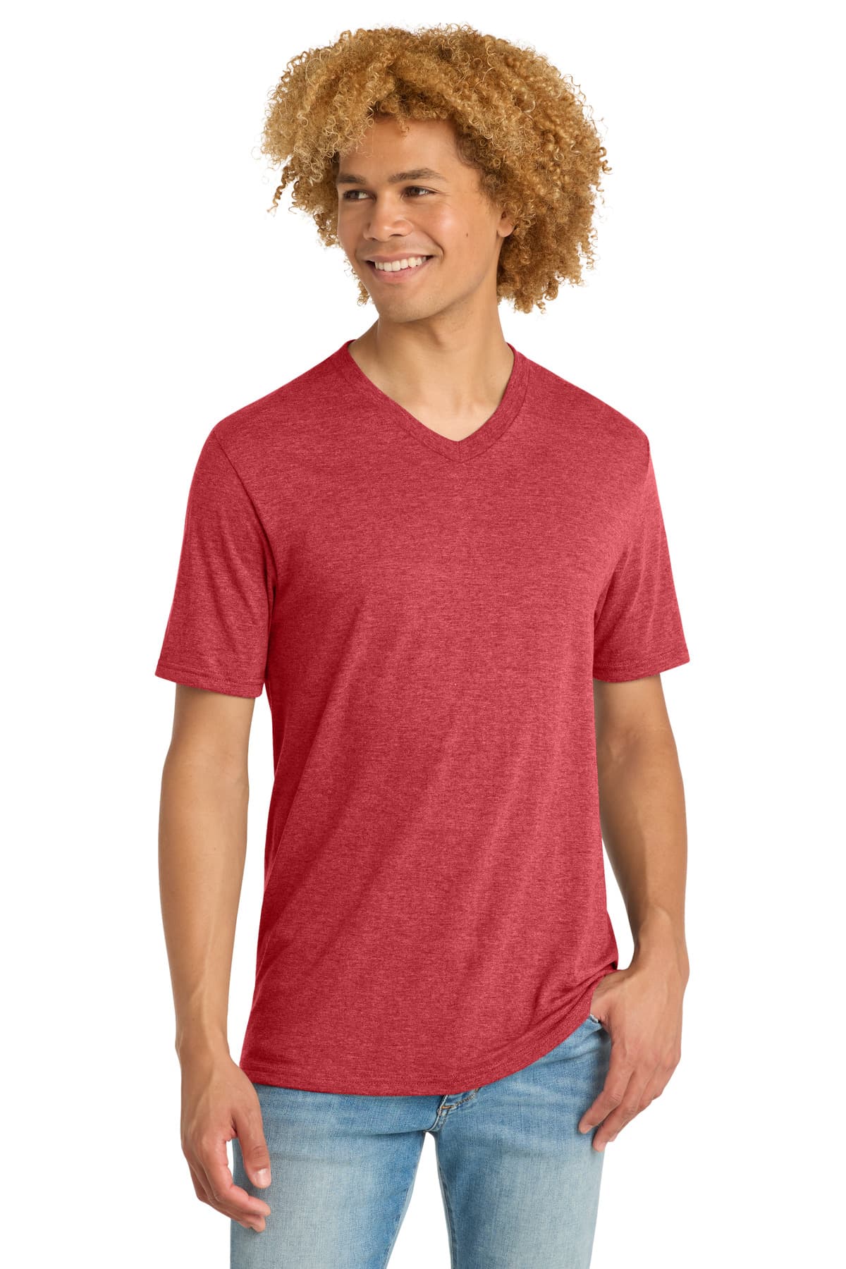 District ® Perfect Tri ® V-Neck Tee. DT1350 thumbnail 5