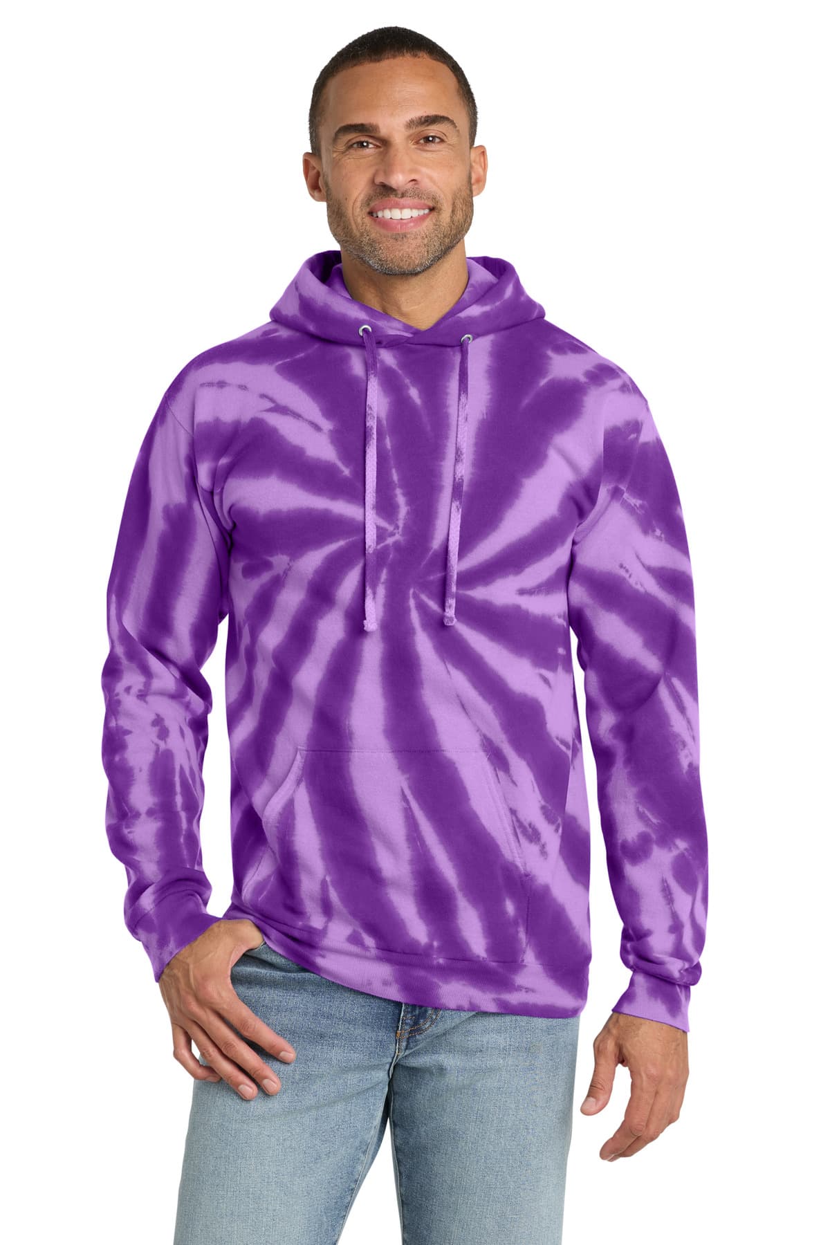 Port & Co  Tie-Dye Pullover Hooded Sweatshirt. PC146 thumbnail 5