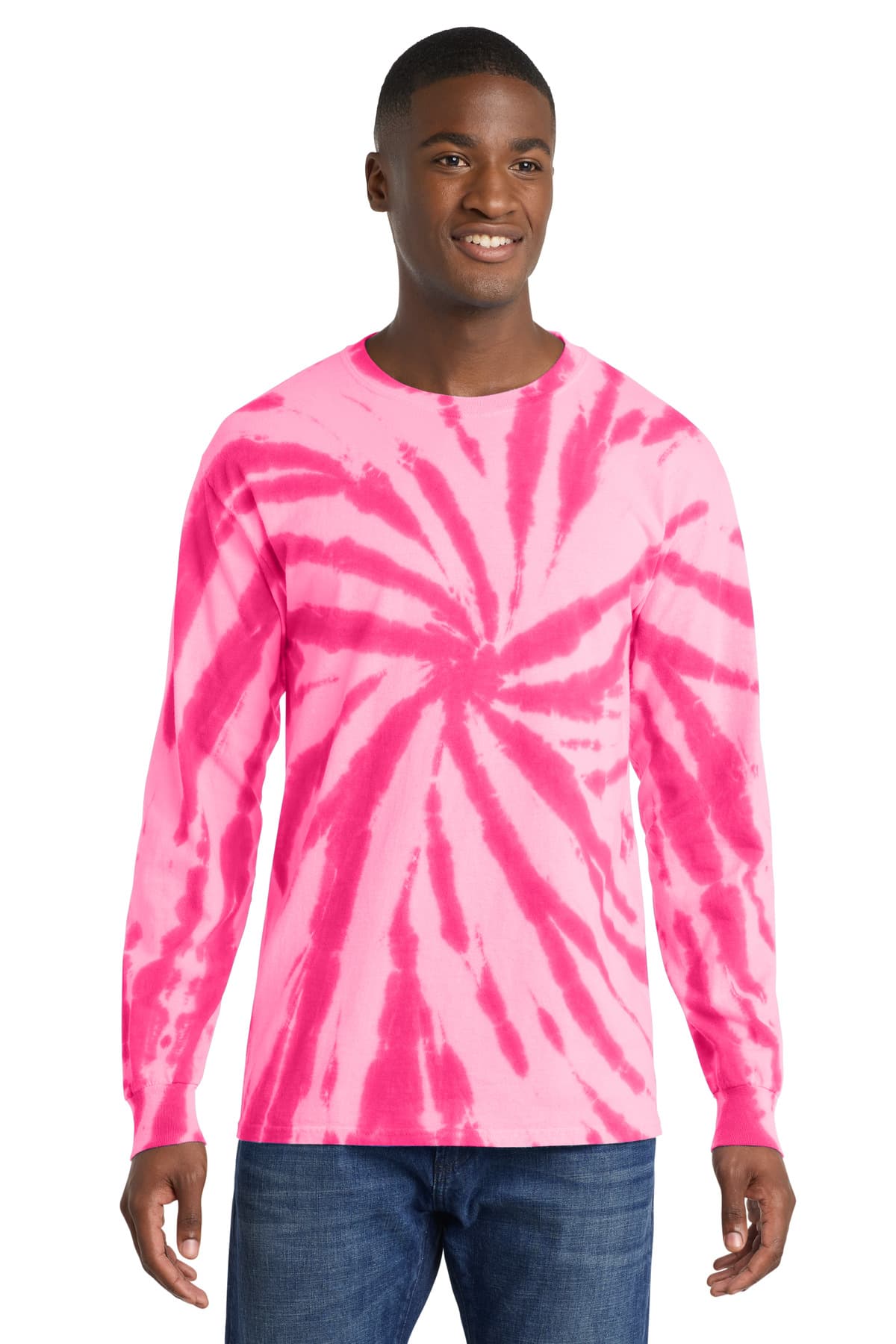 Port & Co  Tie-Dye Long Sleeve Tee. PC147LS thumbnail 3