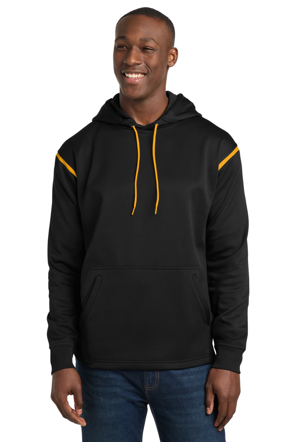 Sport-Tek ® Tech Fleece Colorblock Hooded Sweatshirt. F246 thumbnail 4