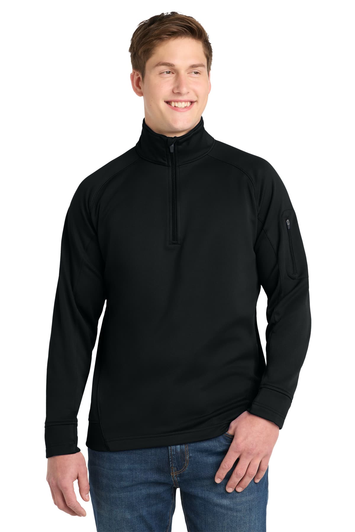 Sport-Tek ® Tech Fleece 1/4-Zip Pullover. F247 thumbnail 2