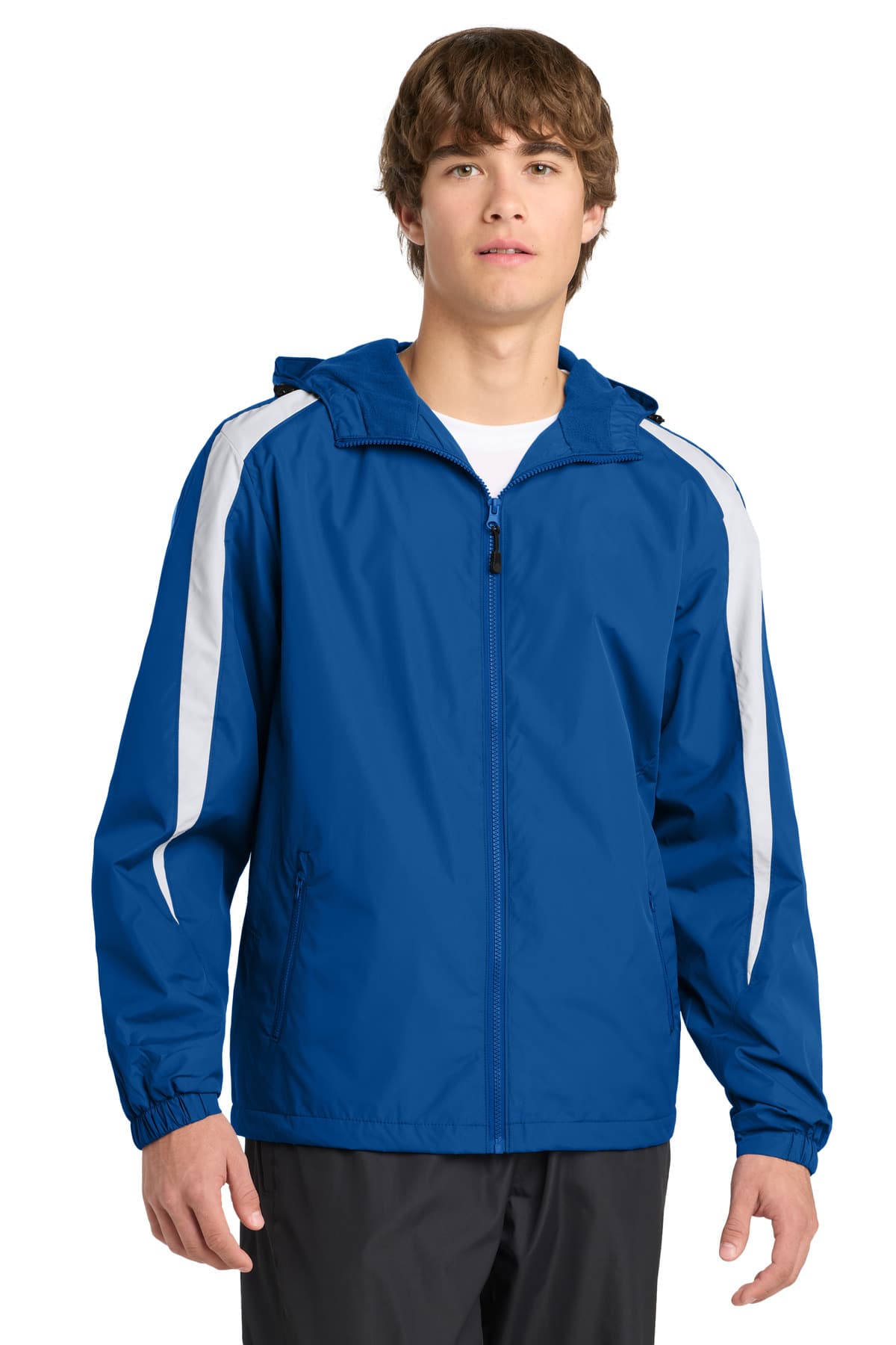 Sport-Tek ® Fleece-Lined Colorblock Jacket. JST81 thumbnail 4