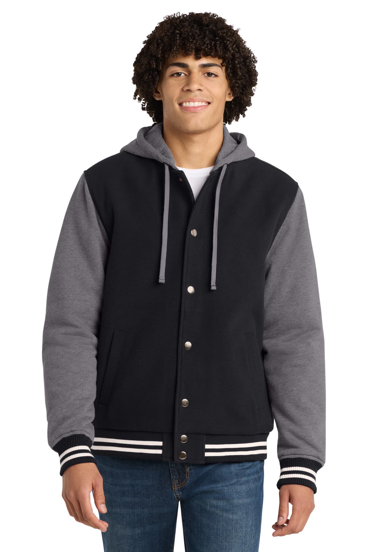 Sport-Tek ® Insulated Letterman Jacket. JST82 thumbnail 2